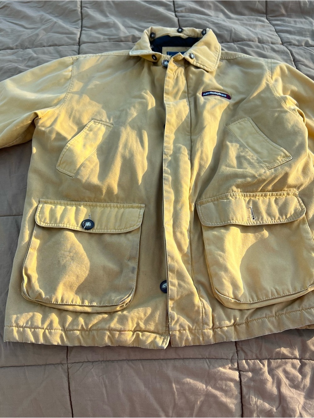 Men's Yellow Field Coat - Rugged Outdoor Coat Barn Coat Chore Coat